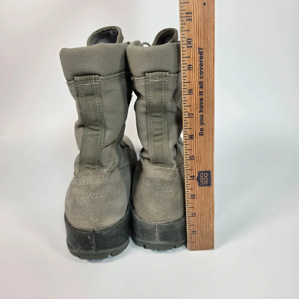 Belleville Tactical Combat Boots Mens 10.5 R Steel Toe Gore Tex Gray Hot Weather